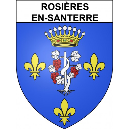 Rosieres-en-Santerre 80 ville sticker blason écusson autocollant adhésif