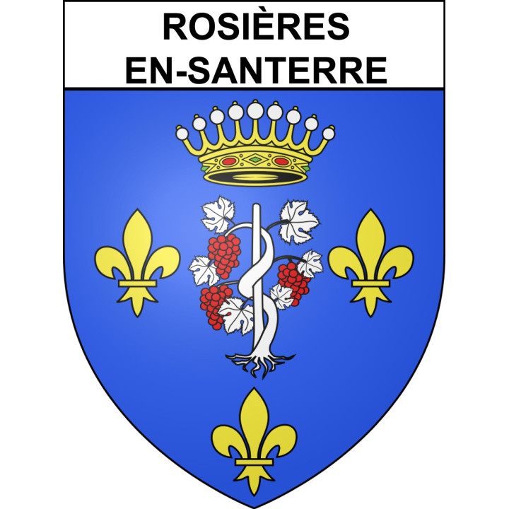 Rosieres-en-Santerre 80 ville sticker blason écusson autocollant adhésif