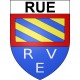 Rue 80 ville sticker blason écusson autocollant adhésif