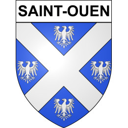Saint-Ouen 80 ville sticker blason écusson autocollant adhésif