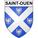 Pegatinas escudo de armas de Saint-Ouen adhesivo de la etiqueta engomada