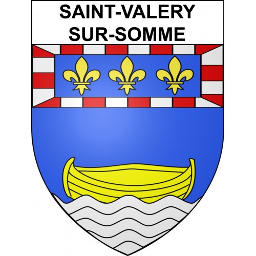 Saint-Valery-sur-Somme 80 ville sticker blason écusson autocollant adhésif