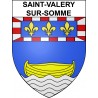 Pegatinas escudo de armas de Saint-Valery-sur-Somme adhesivo de la etiqueta engomada