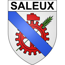 Saleux Sticker wappen, gelsenkirchen, augsburg, klebender aufkleber