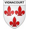 Stickers coat of arms Vignacourt adhesive sticker