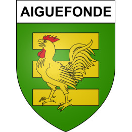 Aiguefonde 81 ville sticker blason écusson autocollant adhésif