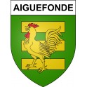 Aiguefonde Sticker wappen, gelsenkirchen, augsburg, klebender aufkleber