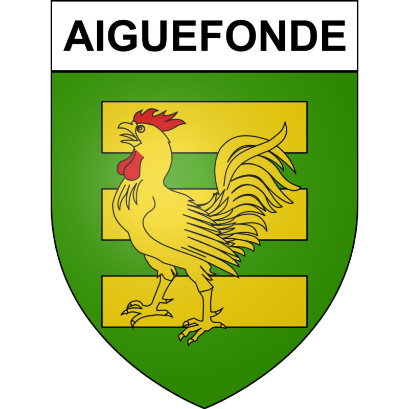 Stickers coat of arms Aiguefonde adhesive sticker
