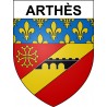 Arthès Sticker wappen, gelsenkirchen, augsburg, klebender aufkleber