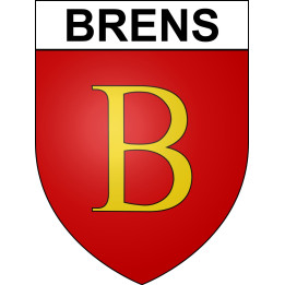 Brens 81 ville sticker blason écusson autocollant adhésif