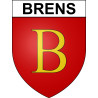 Pegatinas escudo de armas de Brens adhesivo de la etiqueta engomada