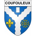 Coufouleux 81 ville sticker blason écusson autocollant adhésif