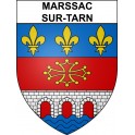 Stickers coat of arms Marssac-sur-Tarn adhesive sticker