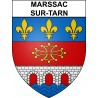 Marssac-sur-Tarn 81 ville sticker blason écusson autocollant adhésif