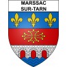 Stickers coat of arms Marssac-sur-Tarn adhesive sticker