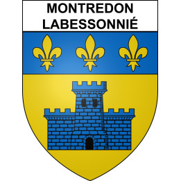 Montredon-Labessonnié 81 ville sticker blason écusson autocollant adhésif