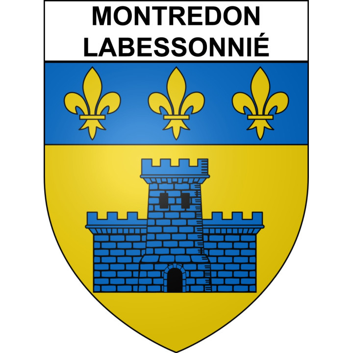 Montredon-Labessonnié Sticker wappen, gelsenkirchen, augsburg, klebender aufkleber