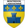Montredon-Labessonnié Sticker wappen, gelsenkirchen, augsburg, klebender aufkleber