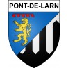 Pont-de-Larn 81 ville sticker blason écusson autocollant adhésif