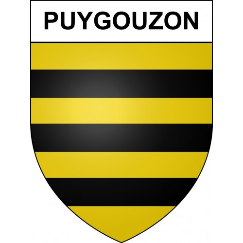 Stickers coat of arms Puygouzon adhesive sticker