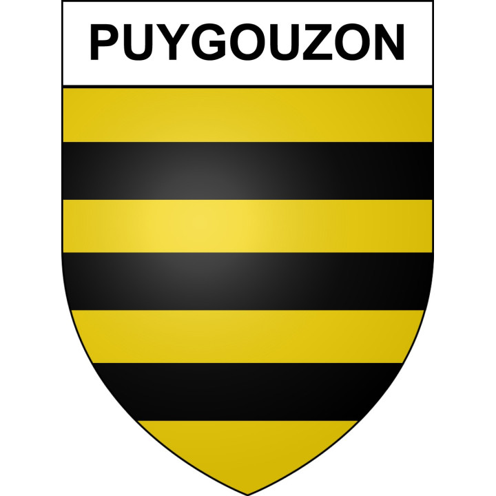 Puygouzon Sticker wappen, gelsenkirchen, augsburg, klebender aufkleber