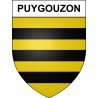 Puygouzon 81 ville sticker blason écusson autocollant adhésif