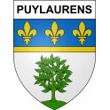 Puylaurens 81 ville sticker blason écusson autocollant adhésif