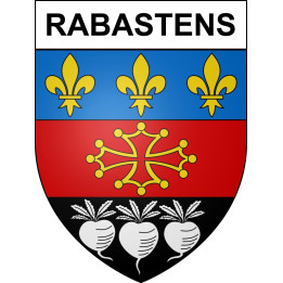 Rabastens 81 ville sticker blason écusson autocollant adhésif