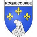 Roquecourbe 81 ville sticker blason écusson autocollant adhésif