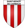 Pegatinas escudo de armas de Saint-Benoît-de-Carmaux adhesivo de la etiqueta engomada