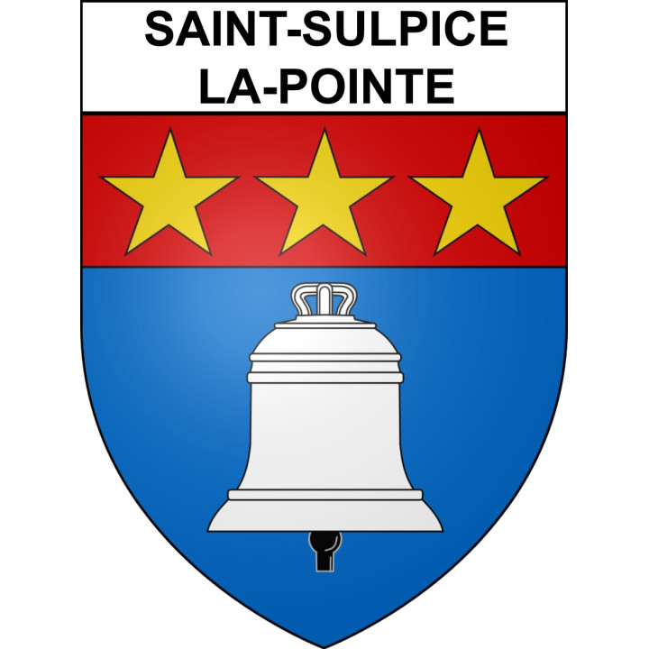 Stickers coat of arms Saint-Sulpice-la-Pointe adhesive sticker