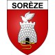 Sorèze Sticker wappen, gelsenkirchen, augsburg, klebender aufkleber