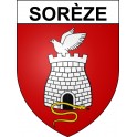Pegatinas escudo de armas de Sorèze adhesivo de la etiqueta engomada