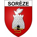 Sorèze Sticker wappen, gelsenkirchen, augsburg, klebender aufkleber
