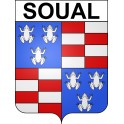 Stickers coat of arms Soual adhesive sticker