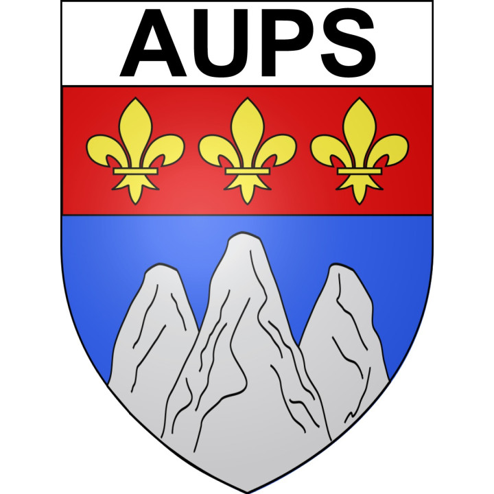 Aups Sticker wappen, gelsenkirchen, augsburg, klebender aufkleber