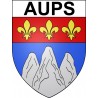 Pegatinas escudo de armas de Aups adhesivo de la etiqueta engomada