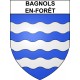 Pegatinas escudo de armas de Bagnols-en-Forêt adhesivo de la etiqueta engomada