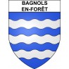 Bagnols-en-Forêt 83 ville sticker blason écusson autocollant adhésif