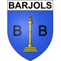 Barjols 83 ville sticker blason écusson autocollant adhésif