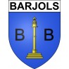 Barjols 83 ville sticker blason écusson autocollant adhésif