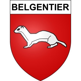 Pegatinas escudo de armas de Belgentier adhesivo de la etiqueta engomada