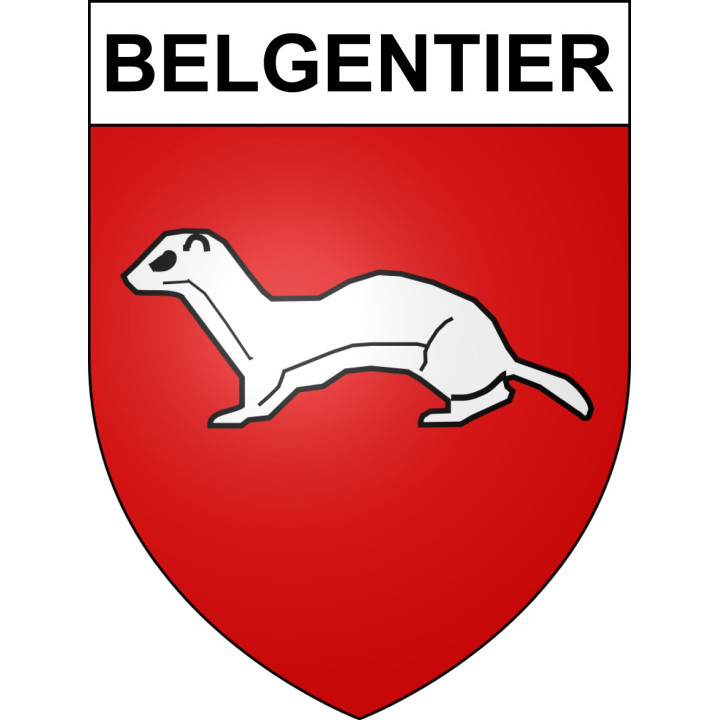 Belgentier Sticker wappen, gelsenkirchen, augsburg, klebender aufkleber