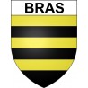 Pegatinas escudo de armas de Bras adhesivo de la etiqueta engomada