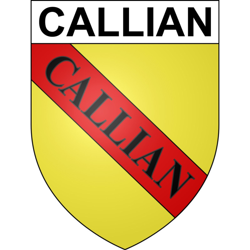 Stickers coat of arms Callian adhesive sticker