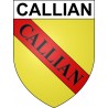 Adesivi stemma Callian adesivo