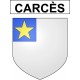 Stickers coat of arms Carcès adhesive sticker