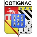 Cotignac Sticker wappen, gelsenkirchen, augsburg, klebender aufkleber