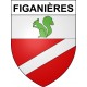 Figanières Sticker wappen, gelsenkirchen, augsburg, klebender aufkleber