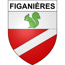 Stickers coat of arms Figanières adhesive sticker